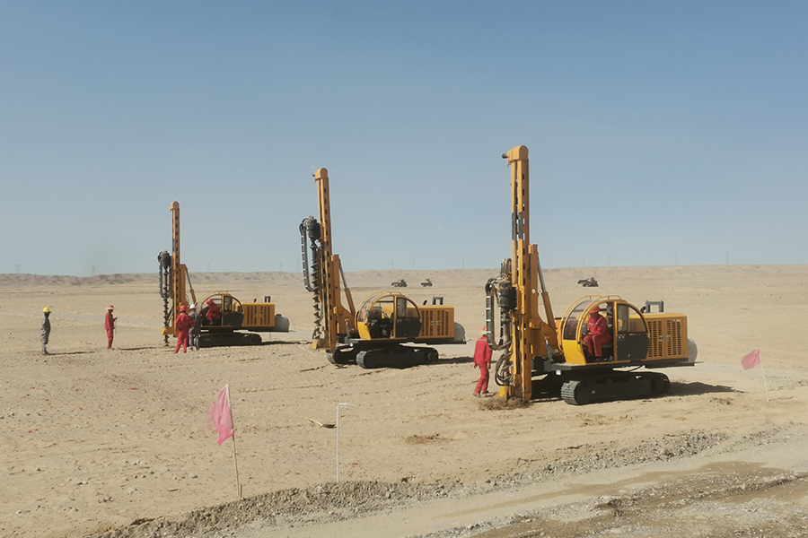 光伏打桩机施工案例