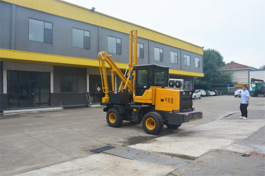 装载机护栏打桩机